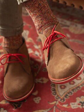 Veldskoen Traditional Heritage Leather Shoes Pinotage Red Sole US Mens 6 Women 8